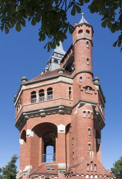 Historic water tower in Wroclaw, Poland