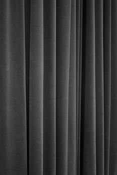 Black Theater Velvet Curtain Closeup