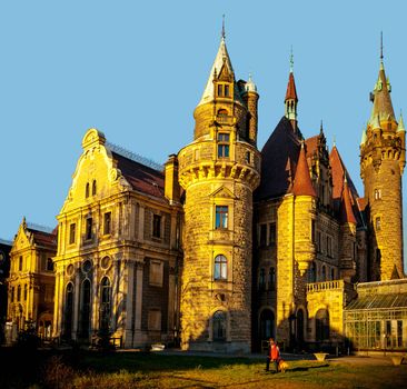 Awesome Moszna castle in Poland