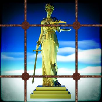 Themis - law abstract composition