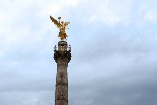 Mexico City's Independence Monument was built as part of the War of Independence centennial celebrations in 1910. The monument, often referred to as the Angel of Independence (El Ángel de la Independencia), is a 6.5-metre / 21-foot winged, shiny golden angel standing proudly at the top of the 36-metre / 118-foot column. 
