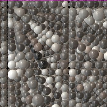 matrix space - abstract background made up of balls