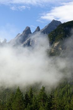 Mountain landscape in the Dolomites