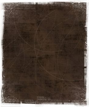 Scratched background with grunge frame