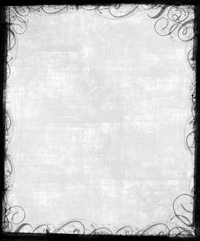 Old Textured Background with Classic Victorian Frame