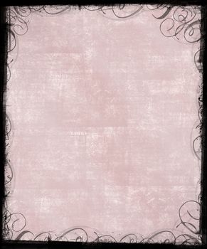 Old Textured Background with Classic Victorian Frame