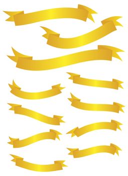 Yellow Gold Banner Set