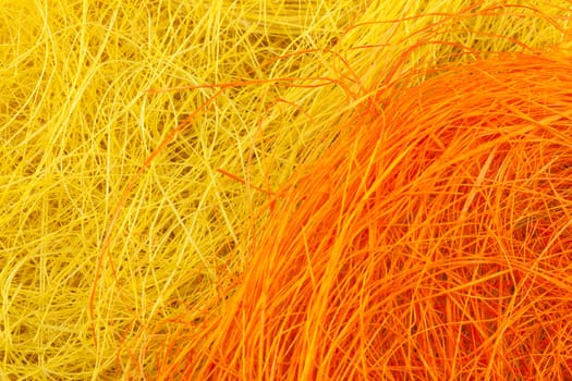 Abstract background of colored thread