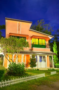 Italy house style of resort in Pai Maehongson ,Thailand