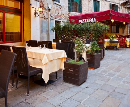 Street cafe in Verona, Italy