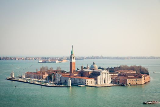 View of San Giorgio Maggiore Island, one of the islands of Venice