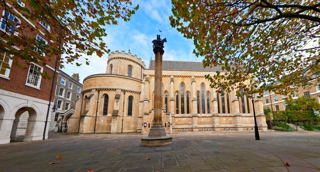 The Temple Church, a late-12th-century church in London, England