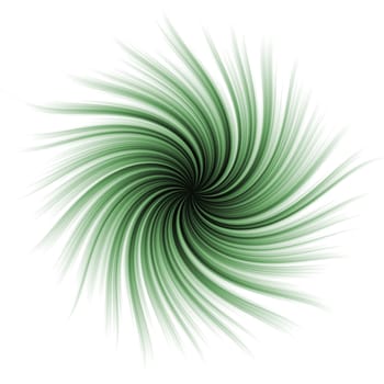 Green abstract swirl.