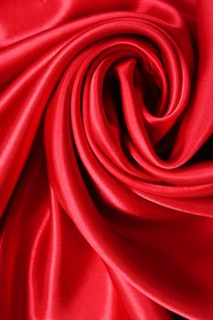 Smooth elegant red silk can use as background 