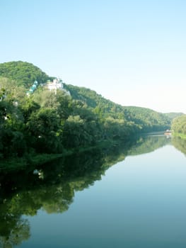 view on lavra in Svyatogorsk, Ukraine