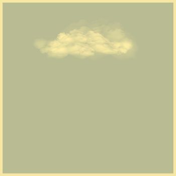 new royalty free illustration of single cloud on gray background