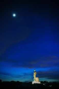 Buddha statue in night, Thailand