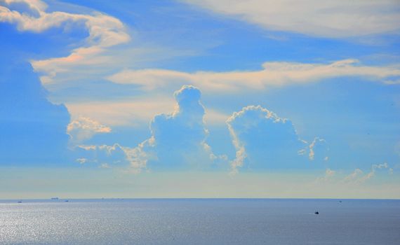 Beauty cloud on sea at Pattaya beach, Thailand