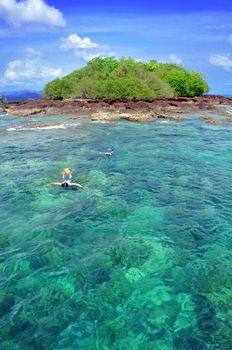 Little island around Chang island, Thailand