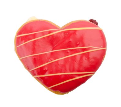 Donut, Heart Shaped Pastry on the background
