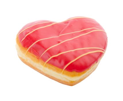 Donut, Heart Shaped Pastry on the background