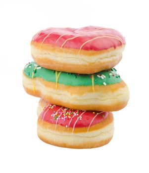 Donut, Heart Shaped Pastry on the background