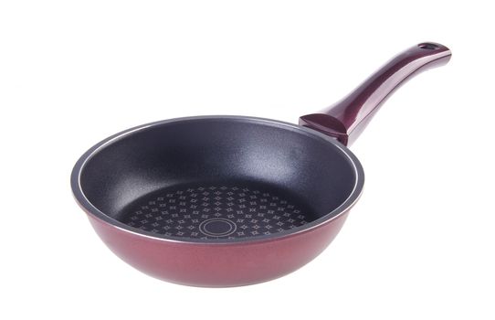 pan, metal frying pan, on a white background