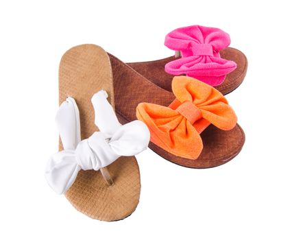 Shoes, Women sandals on the background.