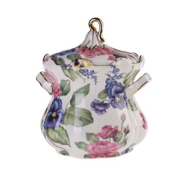Ceramics jar on the background