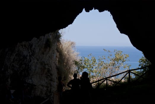 San Teodoro Cave, Acquedolci, Sicily. Here were found the fossil remains of the first woman in Sicily, which was given the name of Thea (from the Latin Theodora) to connect to the cave