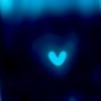 Abstract dark blurred image of the heart. digital images.