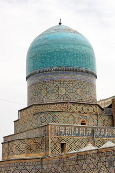 Registon Place, the most famous attraction of Samarkand and one of the world-known places along the silk road. Uzbekistan, Central Asia.