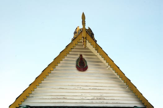ornament on the roof  traditional house of Indonesia