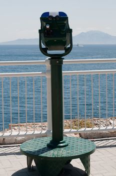Telescope for tourists in Gibraltar