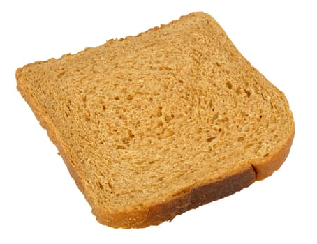 toast rye bread isolated on white background