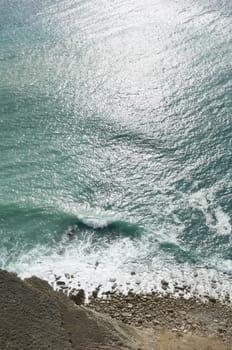 Sea surface detail in the Atlantic portuguese coast