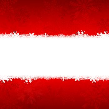 red christmas card with snowflakes red christmas card with snowflakes