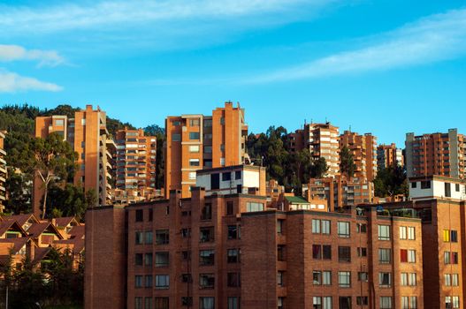 Generic apartment buildings in an urban setting