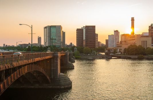 View from Boston to Cambridge over the Charles River