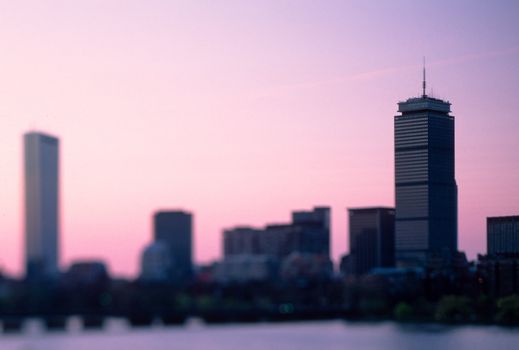 Prudential Building and Hancock Tower in Boston's Back Bay