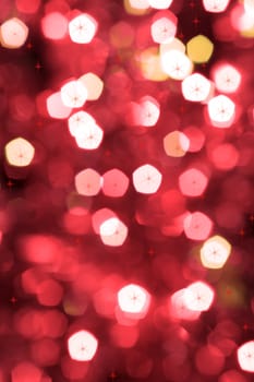 Glitter of color christmas lighting background
