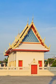 Beautiful Thai Buddhism temple at Wat Pleng temple, Bangkok, Thailand