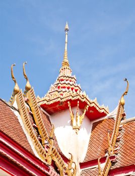 Roof of the temple. The temple is in Thailand.
