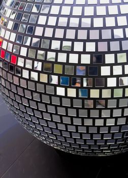 Disco ball light reflection background