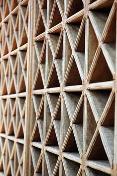 pattern of wood vents