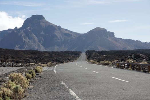 the way to the vulcano de Teide on Tenerife