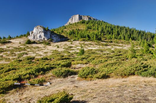 Mountain scene in Romania