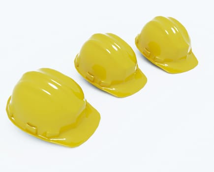 Safety helmet isolate with white background