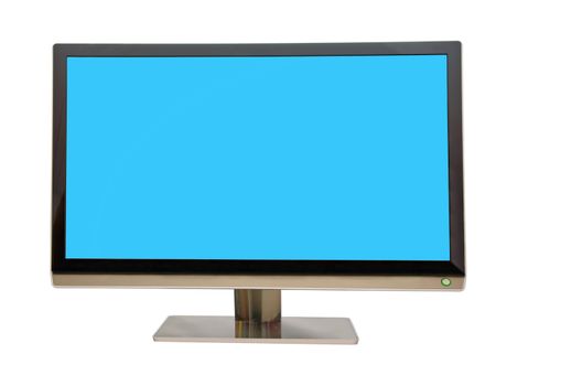 Wide screen monitor for computers, on white