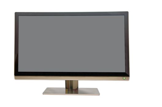 Wide screen monitor for computers, on white